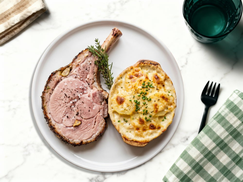 Jambon à l'os & gratin dauphinois