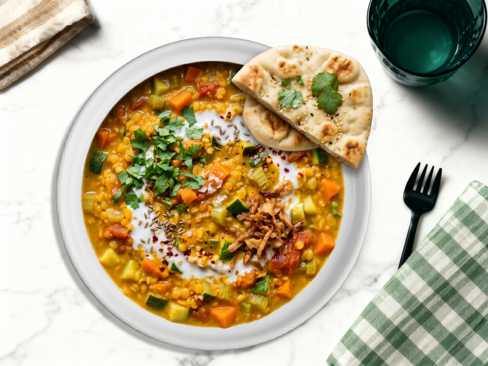 Dahl de lentilles corail