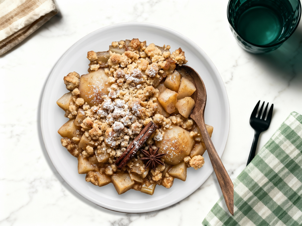 Crumble aux poires