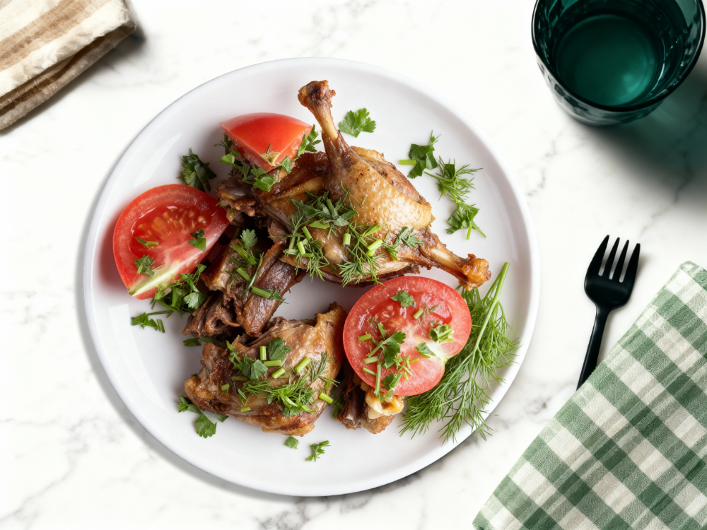 Canard aux tomates & céleri