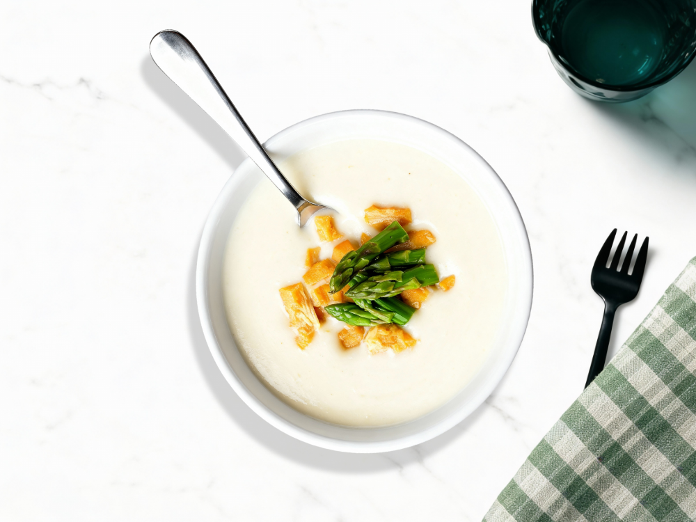 Soupe fine aux asperges blanches