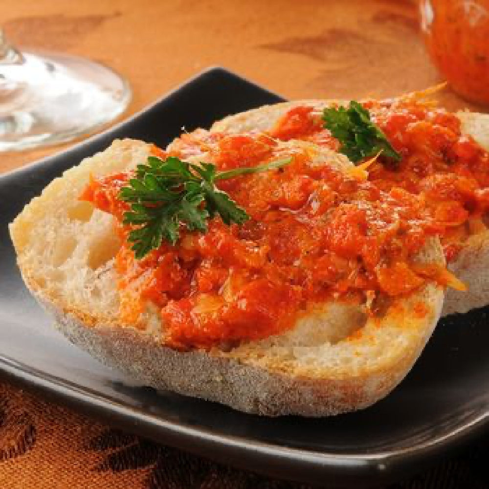 Bruschetta Mascarpone Tomates & Artichauts
