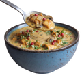 Sauce poulet, champignons & beurre de cacahuètes