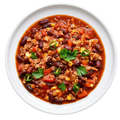 Chili con carne au bœuf, haricots rouges et épices, plat tex-mex
